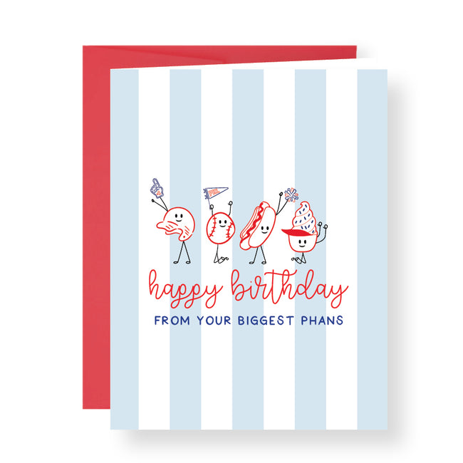 Phillies Stick Figure Phans Greeting Card Main image