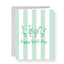Eagles Stick Figure Fans Greeting Card