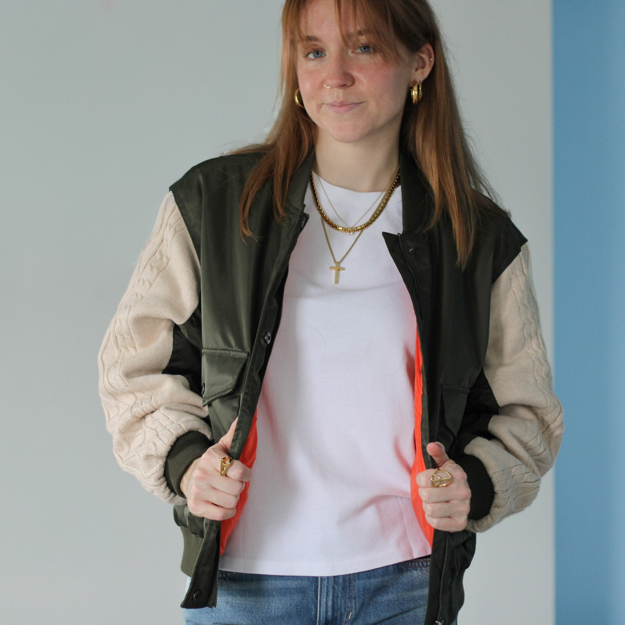 Knit Bomber Jacket