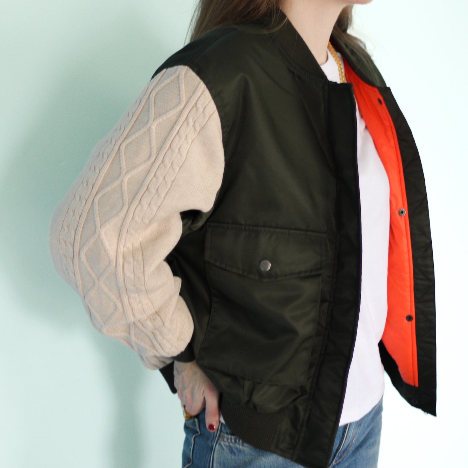 Knit Bomber Jacket