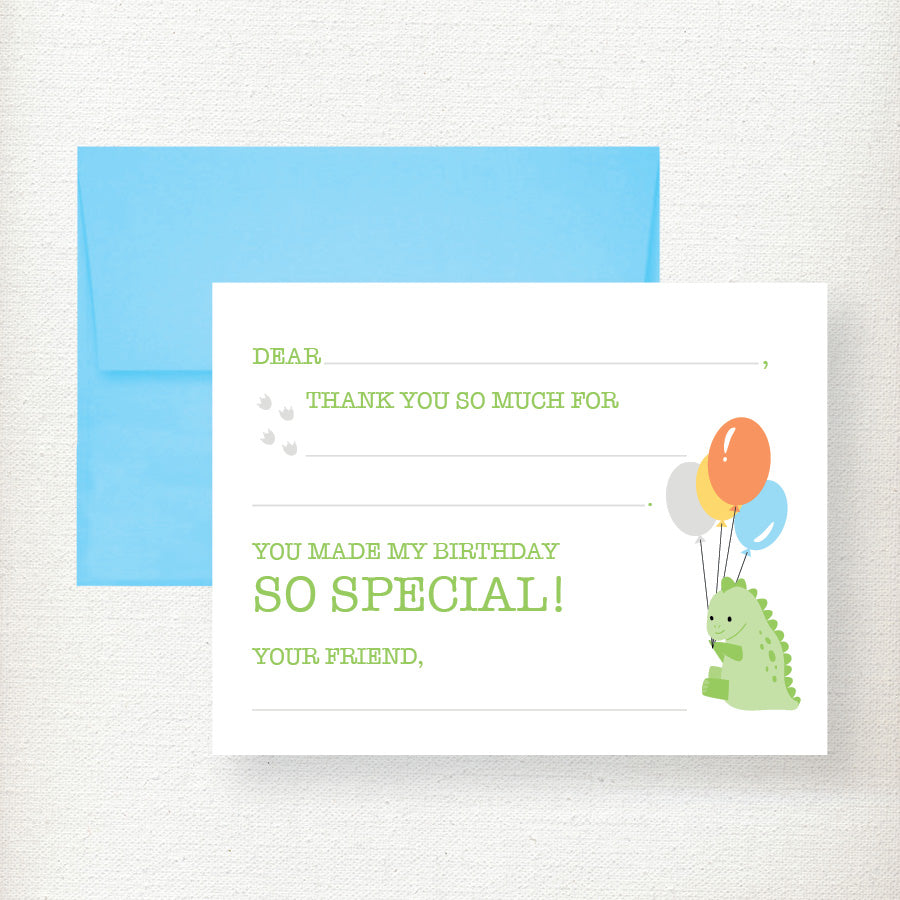 Kramer Drive Kids Fill in Thank You Notecard Set