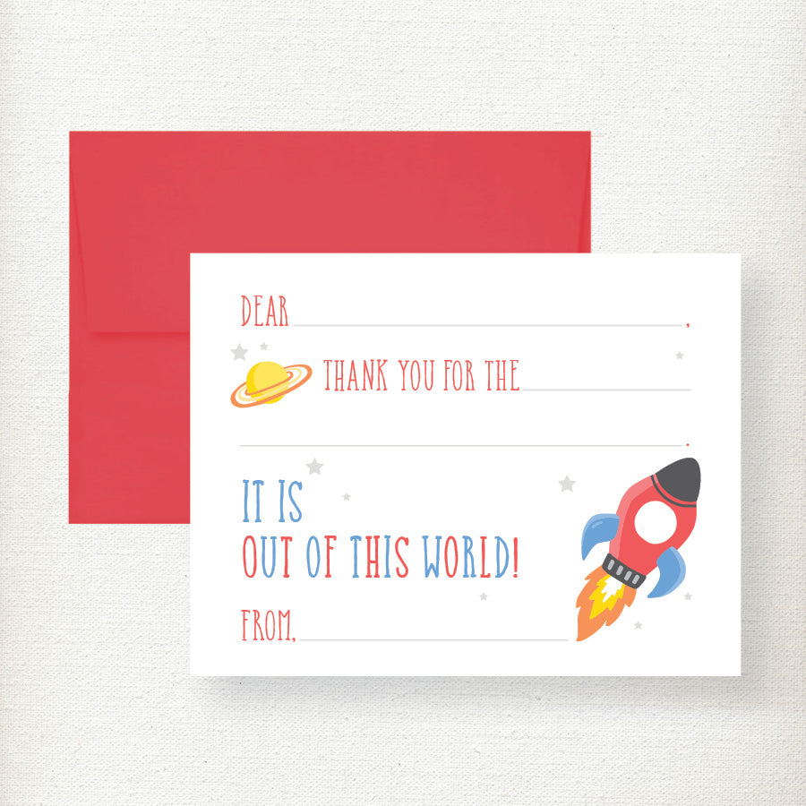 Kramer Drive Kids Fill in Thank You Notecard Set