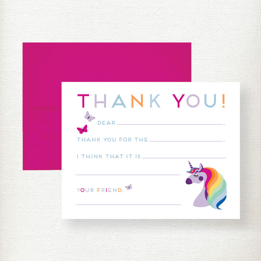 Kramer Drive Kids Fill in Thank You Notecard Set