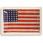 American Flag Glass Tray