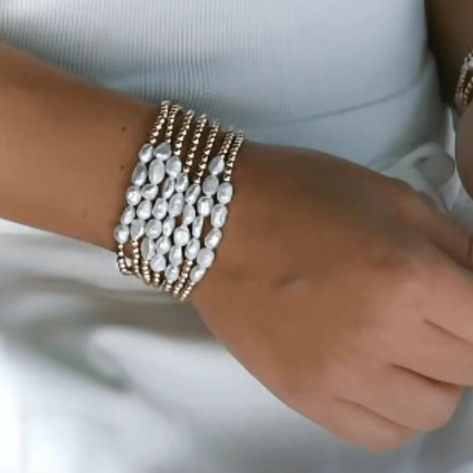Erin Gray Baroque Row Pearl Bracelet