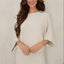 Crew Neck Batwing Sleeve Knit Top