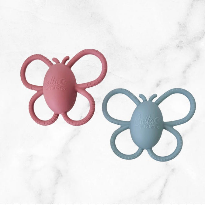 Calla & Friends Butterfly Rattle Teether