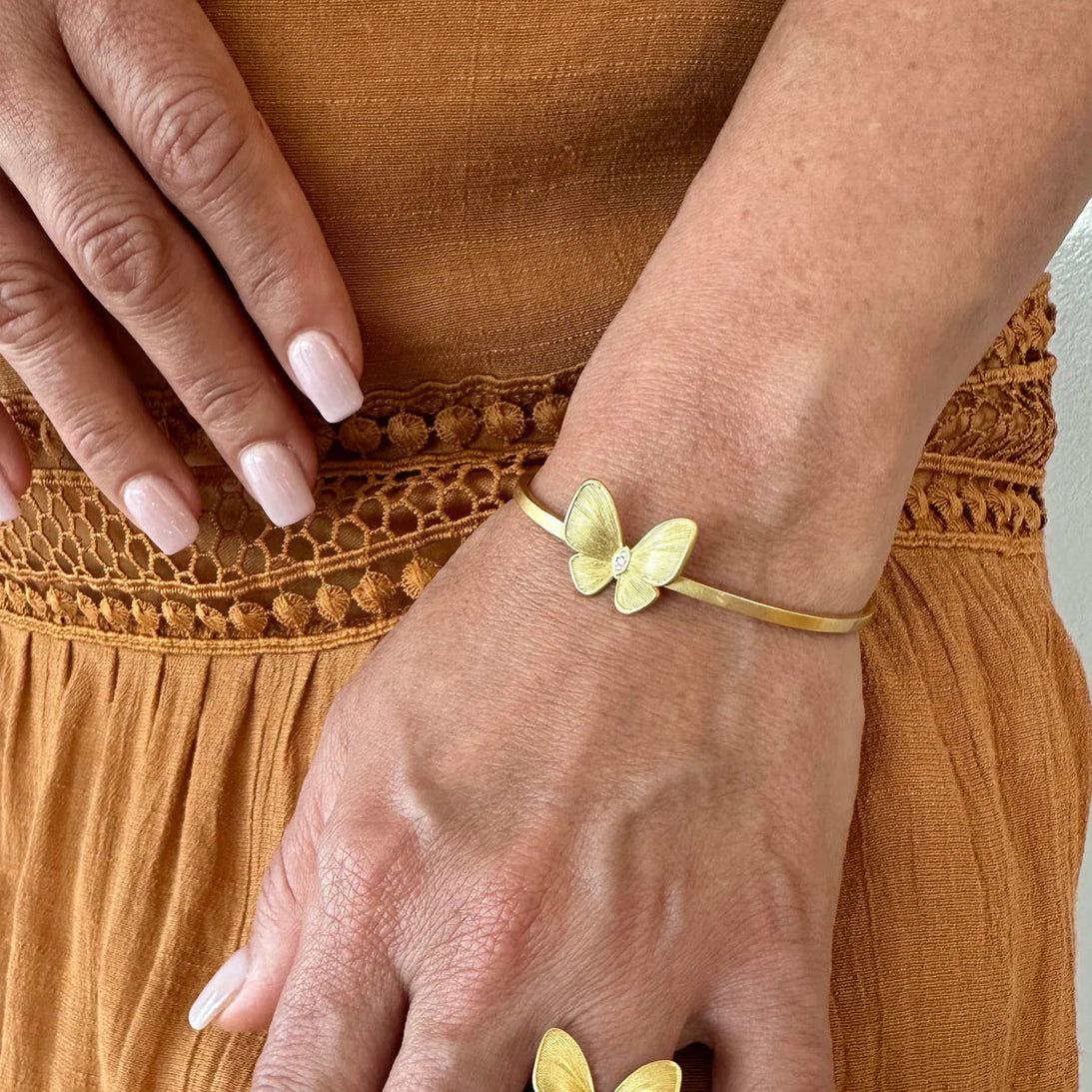 Betty Carré Kelele Butterfly Cuff Bracelet