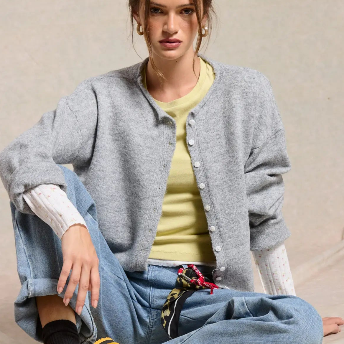 Essential Button Down Cardigan