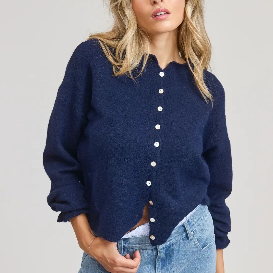 Essential Button Down Cardigan