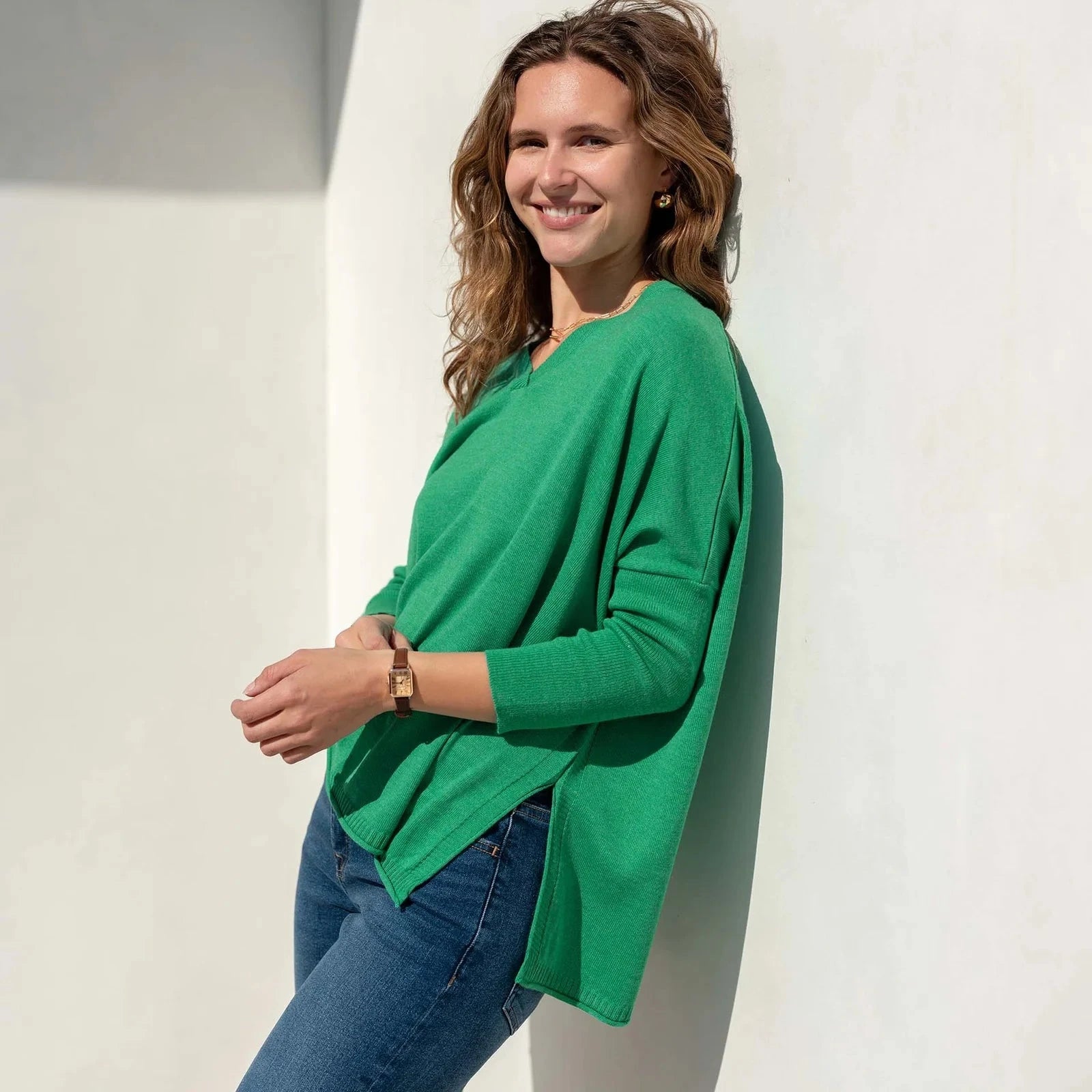 Mersea Catalina Vneck Sweater Petite Clover