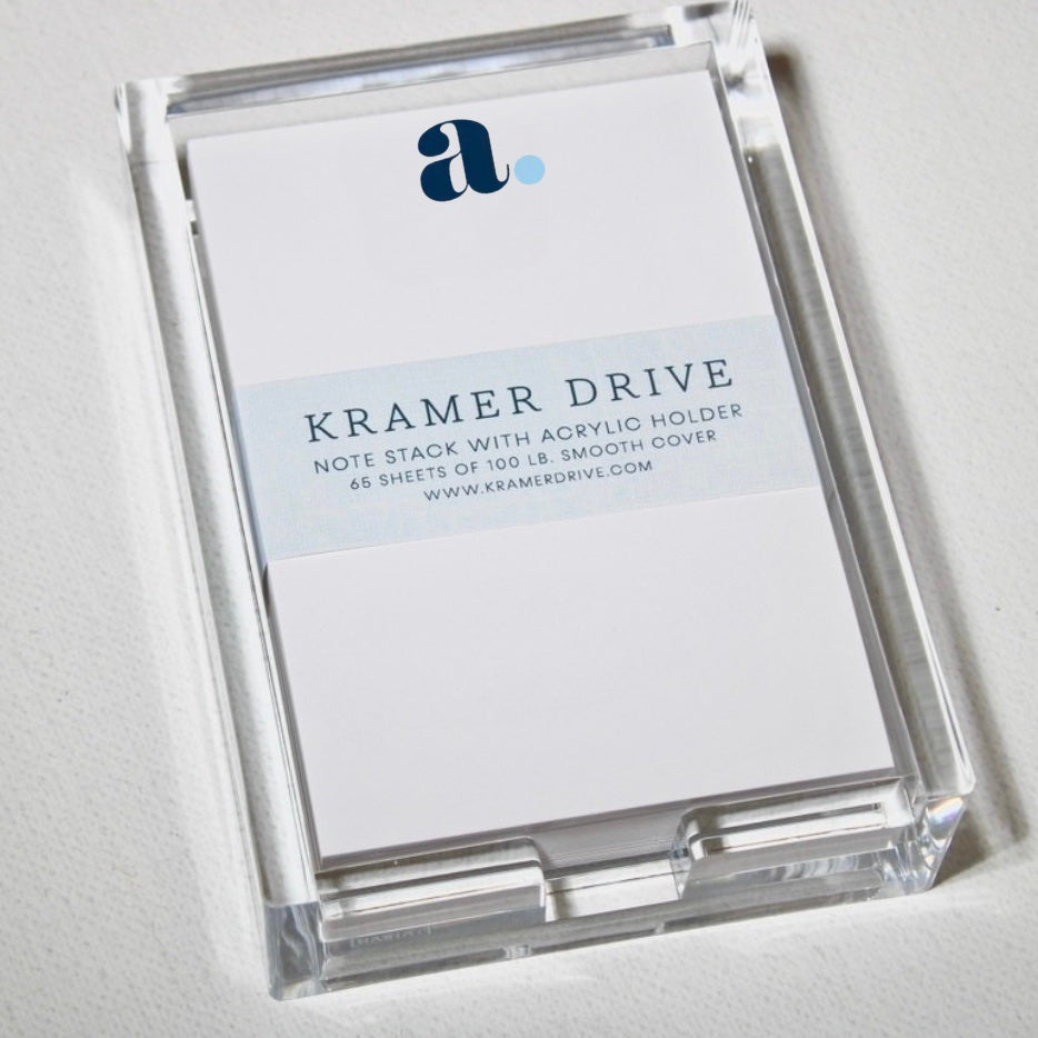 Kramer Drive Chunky Dot Initial Note Stack
