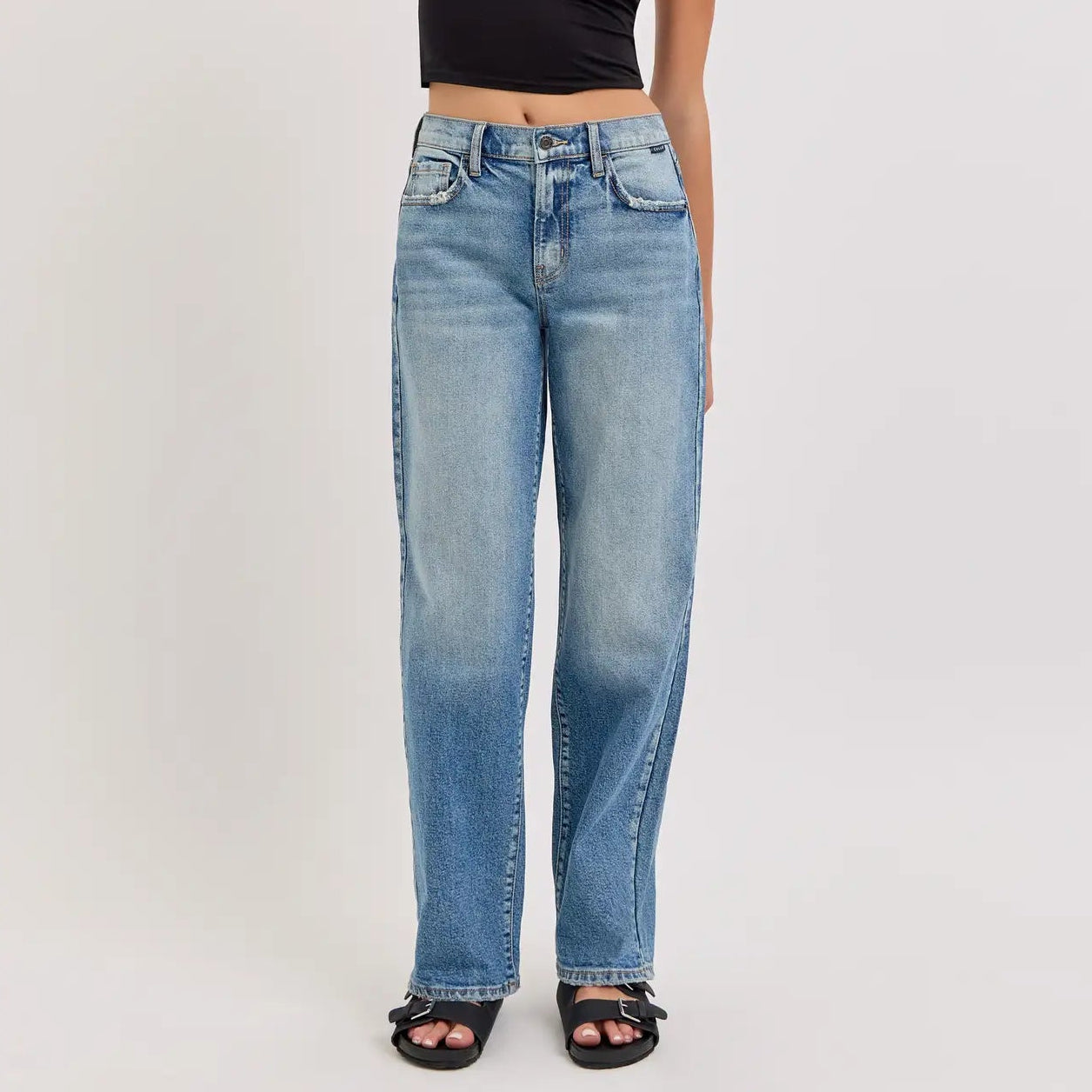 Mid Rise Baggy Dad Jeans