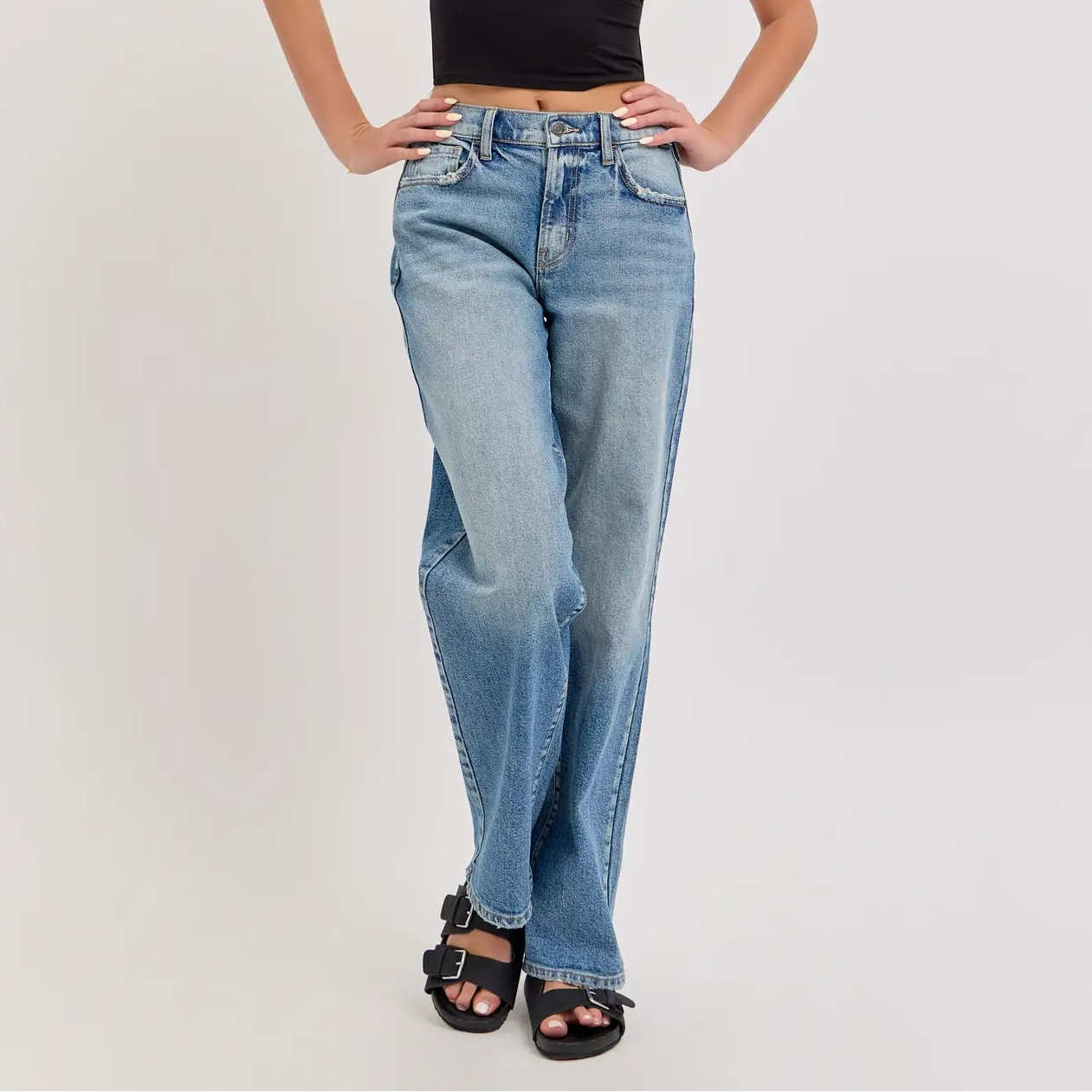 Mid Rise Baggy Dad Jeans