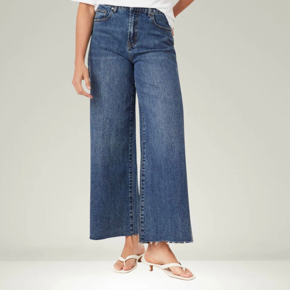 Habitual Denver Wide Leg Cropped Jeans