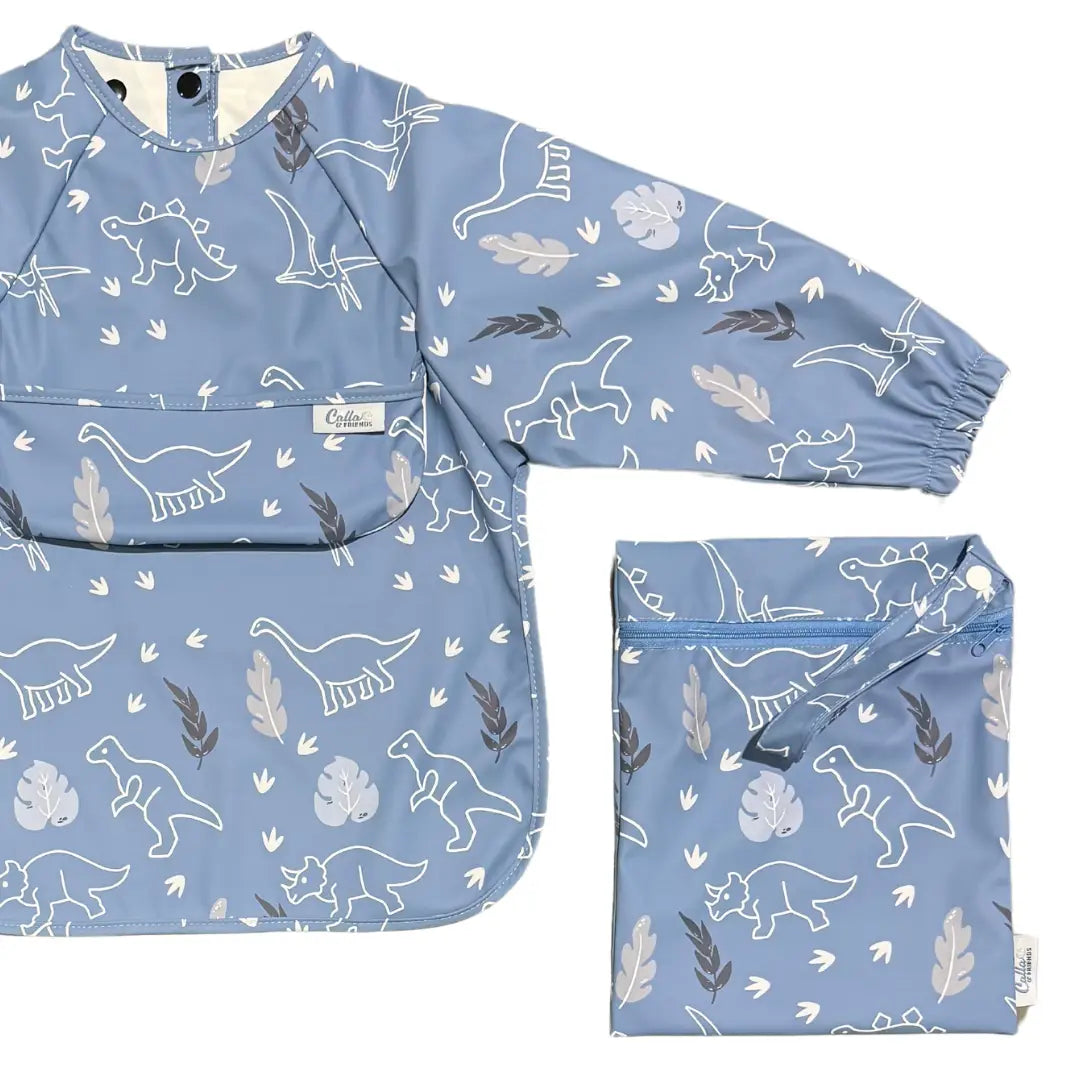 Calla & Friends Grayson Long Sleeve Bib Dinos