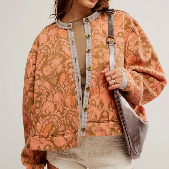 Free people floral sweatshirt sales