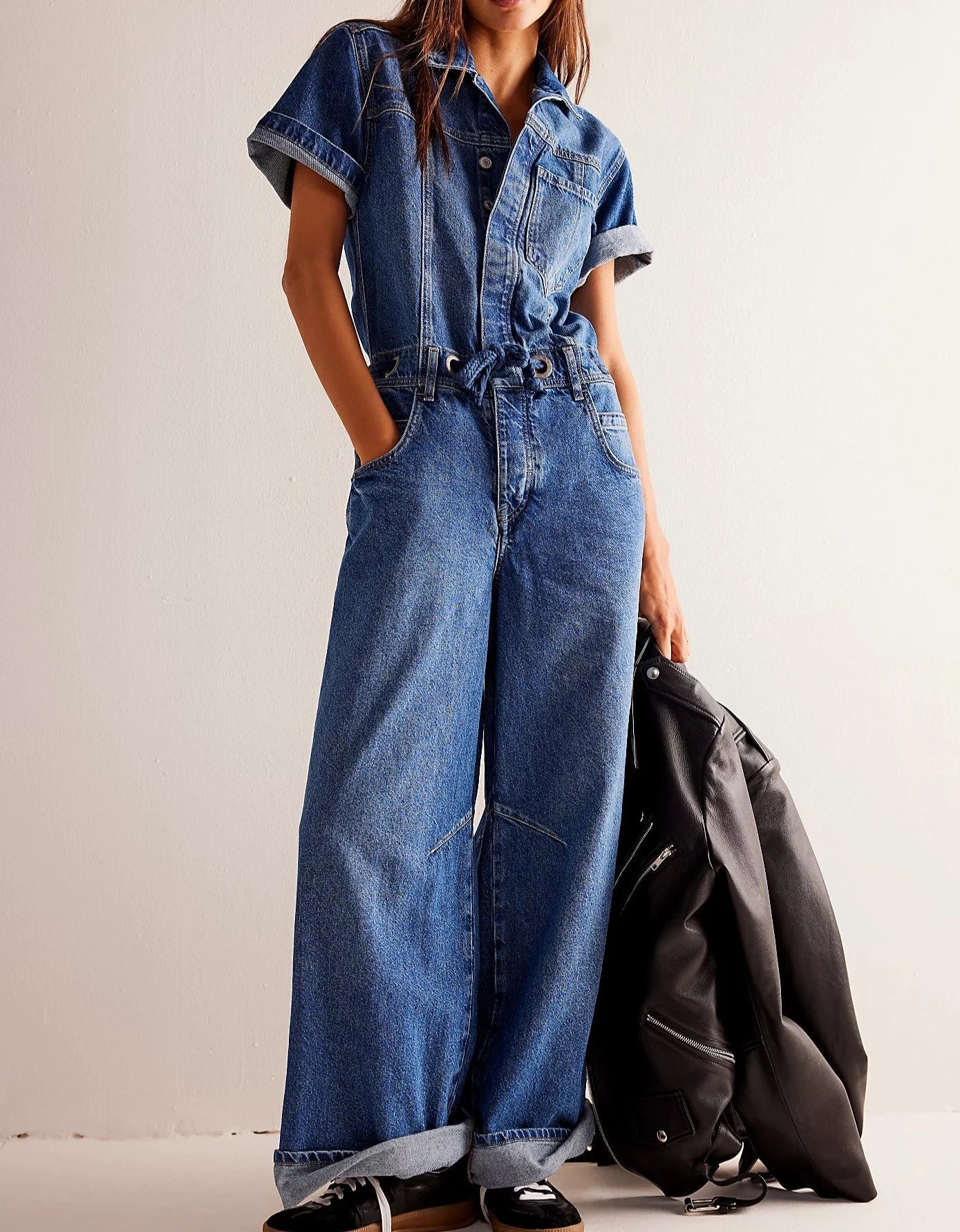 Free People Edison Wide Leg Coverall