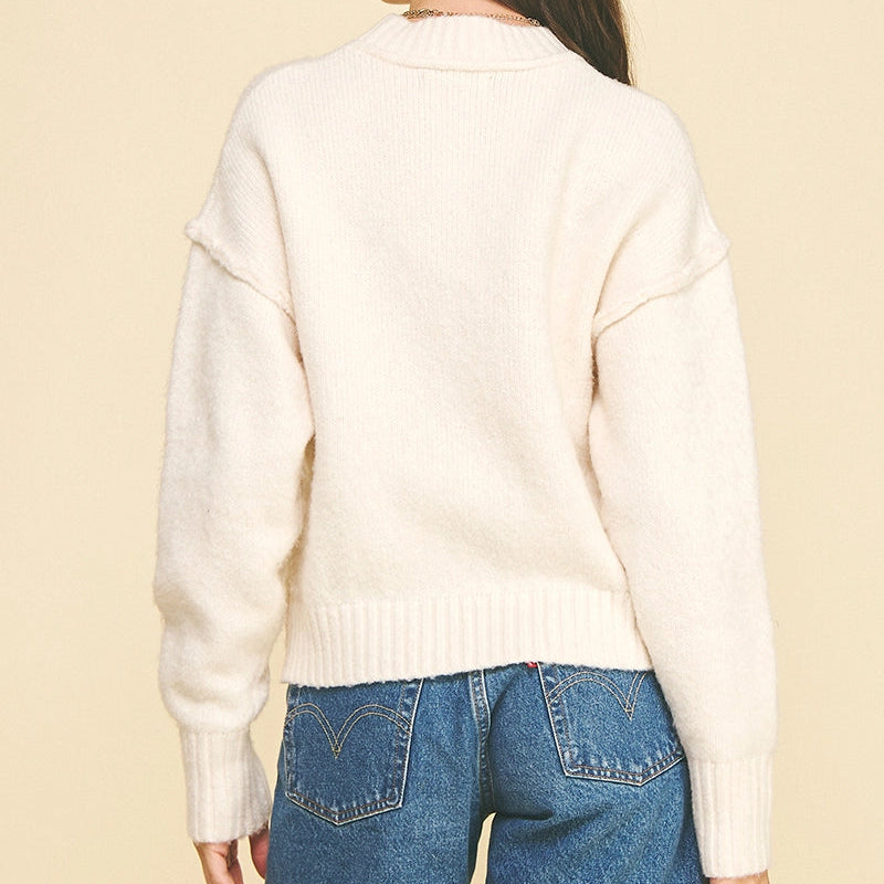 Exposed Seam Sweater