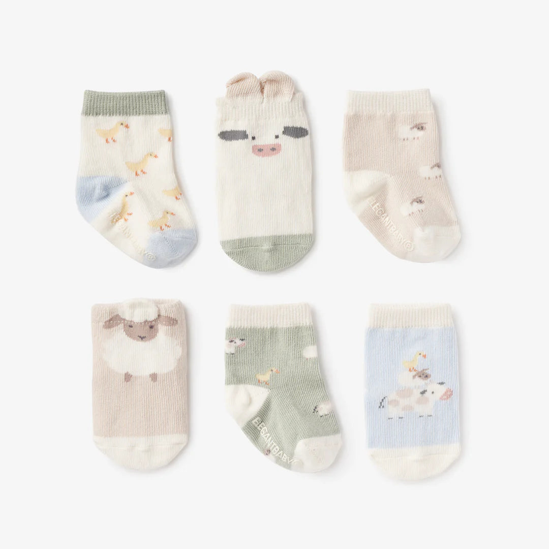 Elegant Baby On The Farm Non Slip Baby Socks