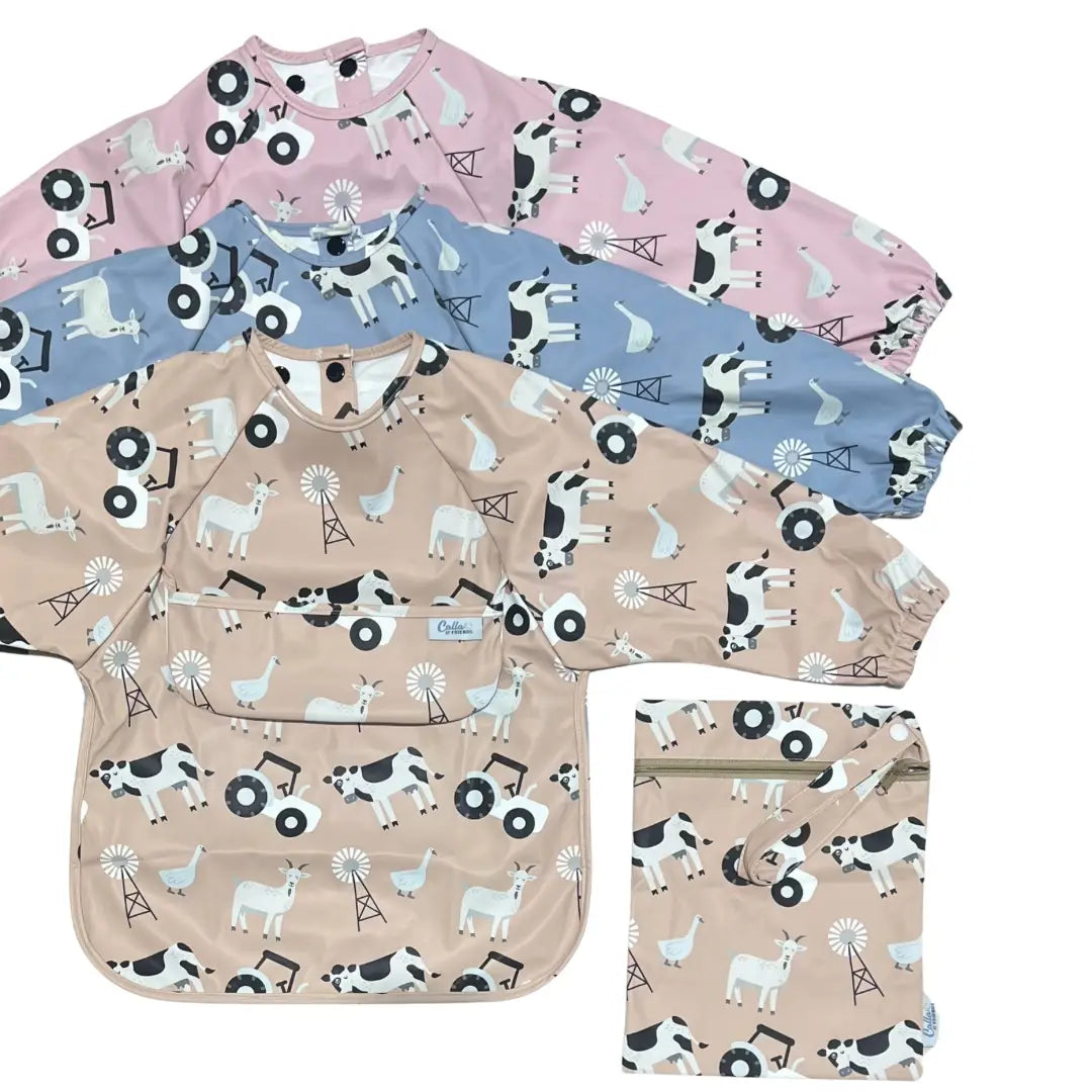 Calla & Friends Grayson Long Sleeve Bib Farm