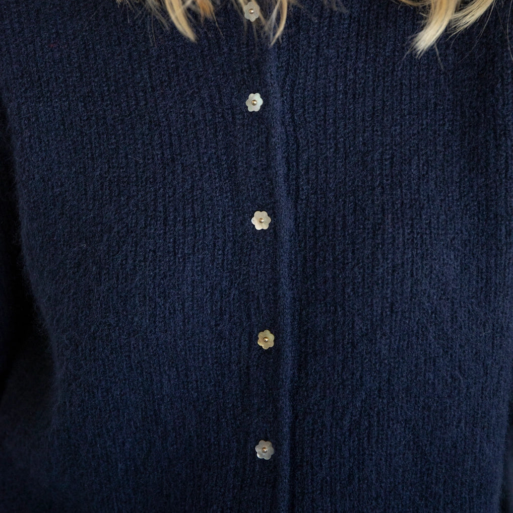 Flower Button Down Cardi
