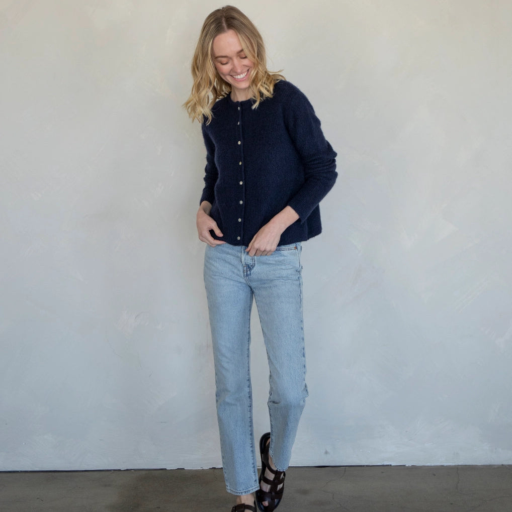 Flower Button Down Cardi