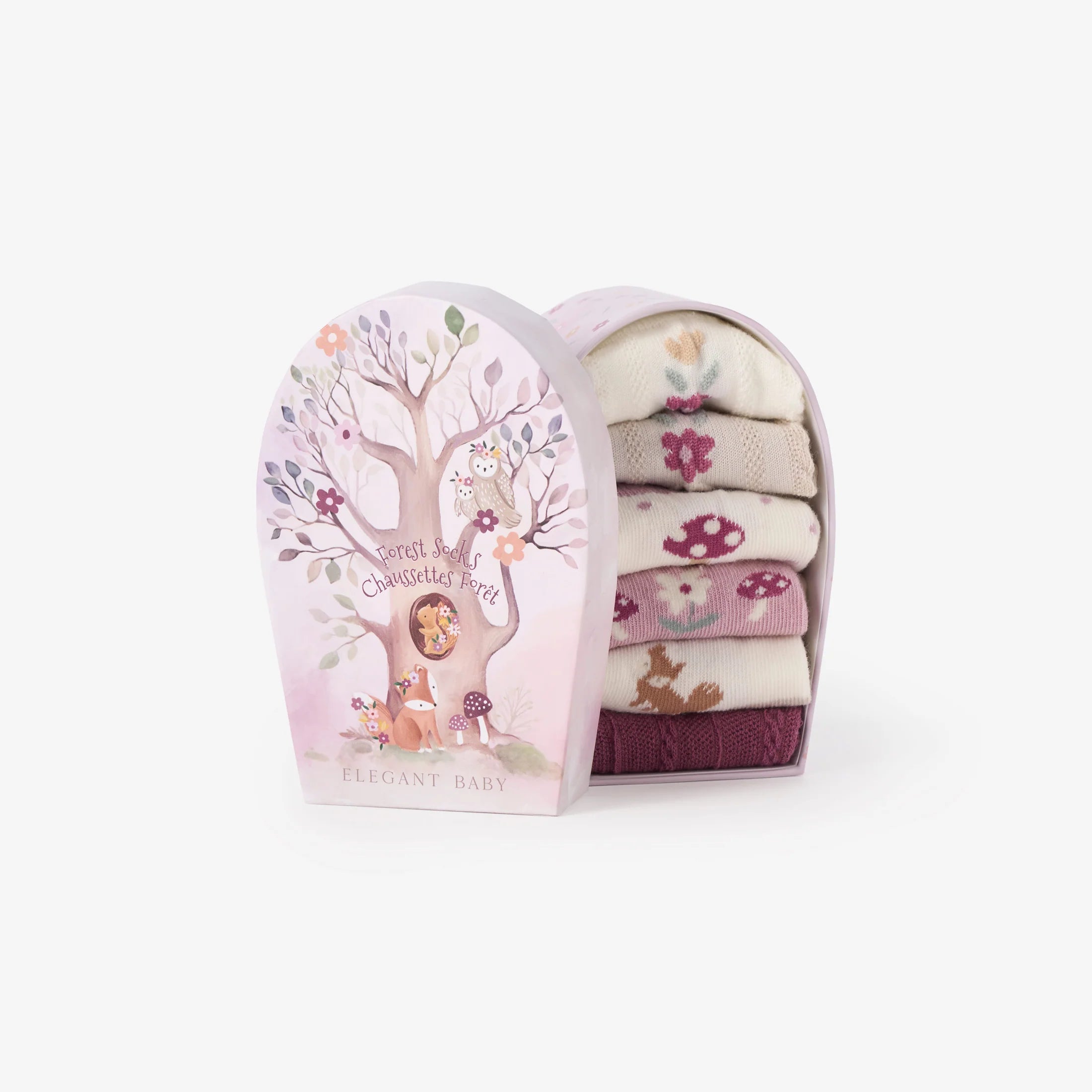 Elegant Baby Forest Family Non Slip Baby Socks