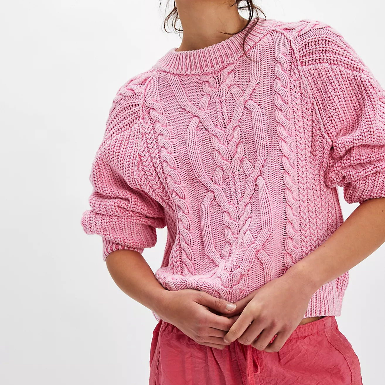 Free People Frankie Cable Sweater