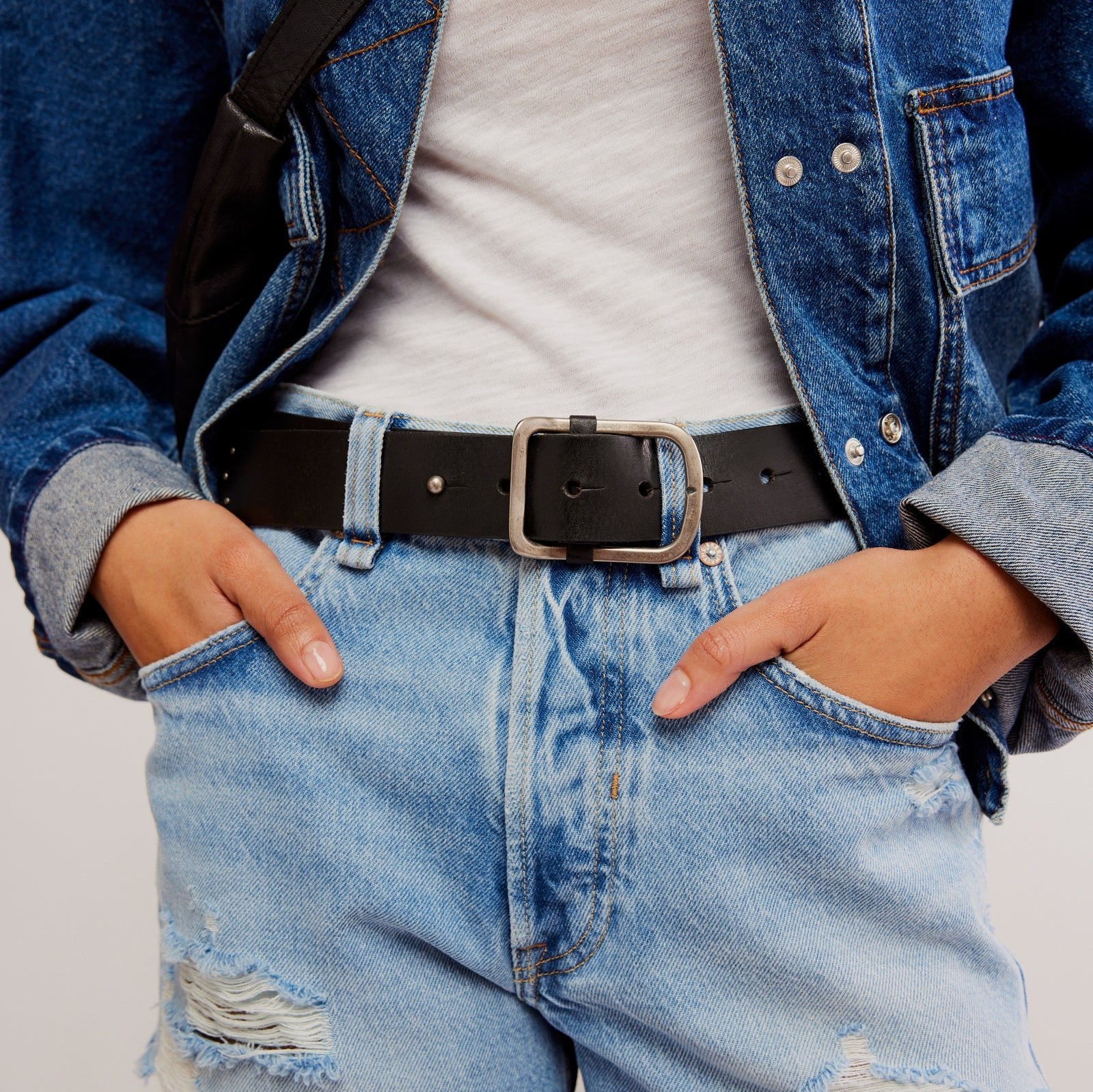 Free People 'We The Free' Gallo Leather Belt