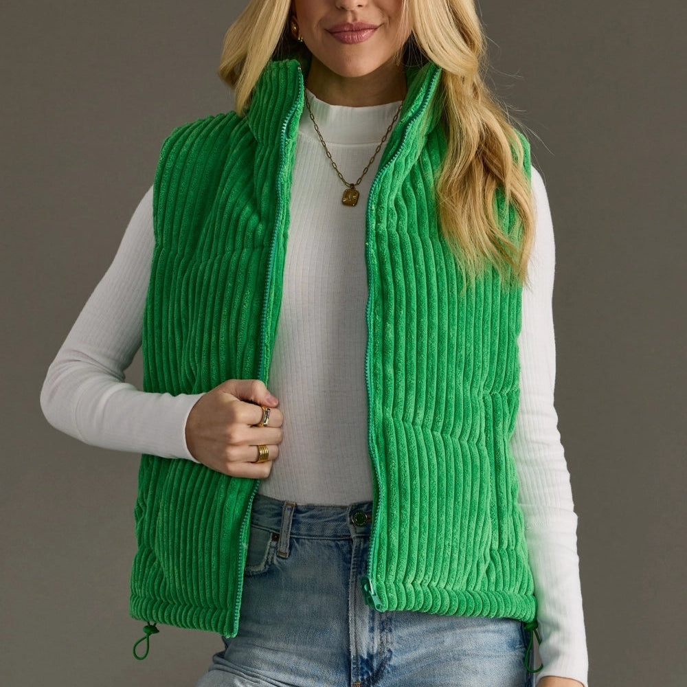Green Corduroy Vest
