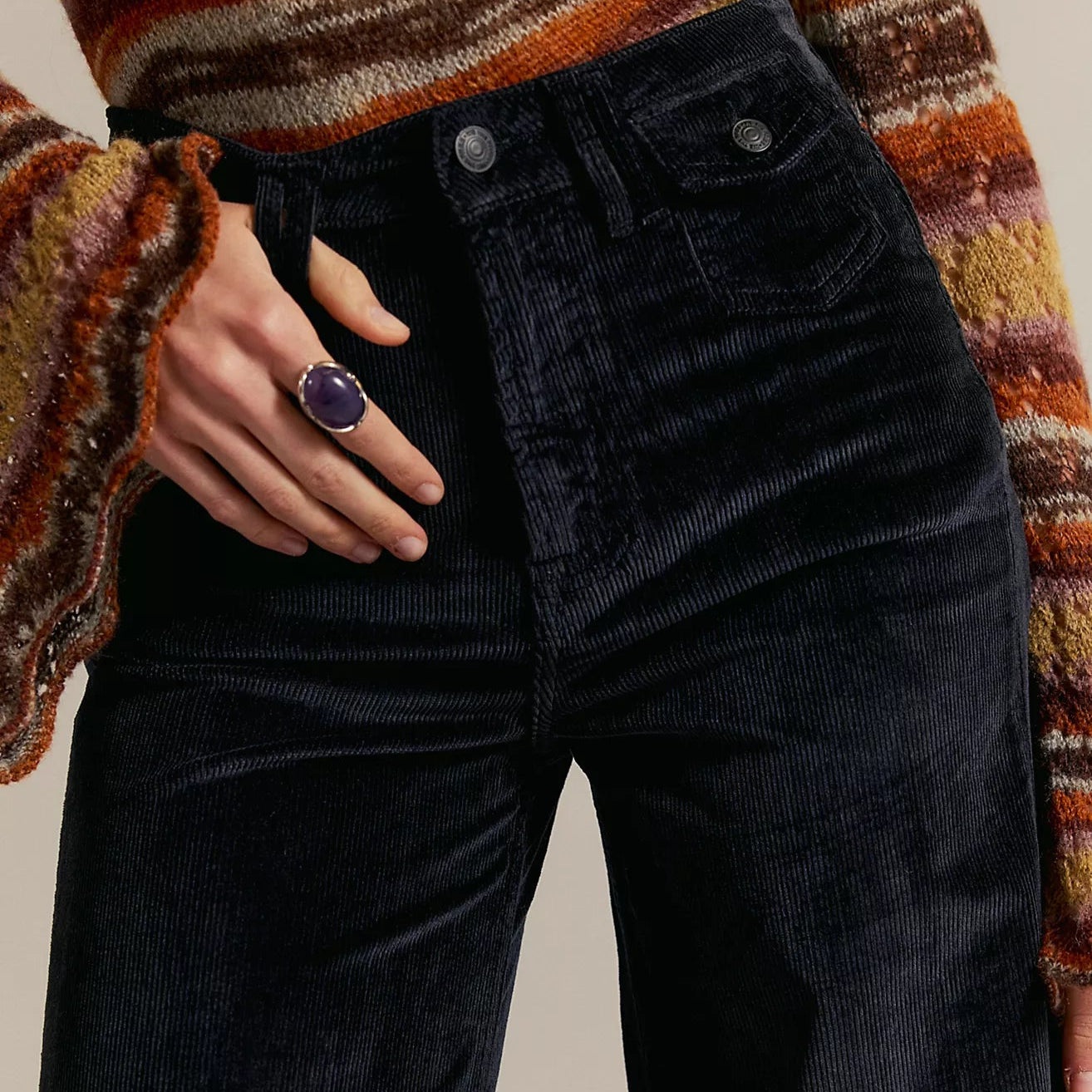 Free People Kellee High Rise Palazzo Cord Pant