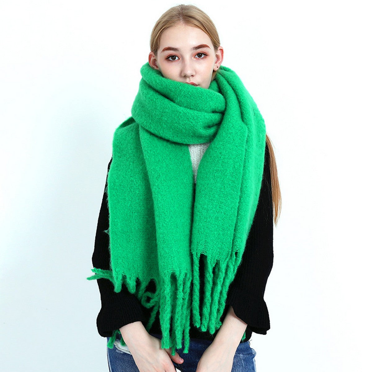Classic Kelly Fringe Scarf