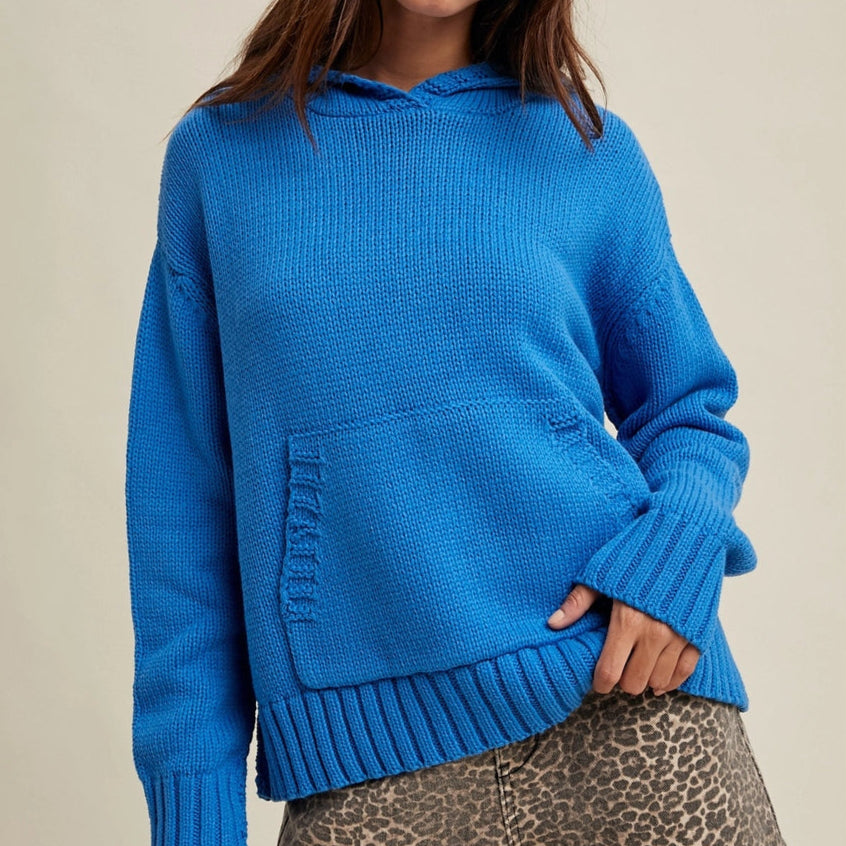 Knit Sweater Hoodie