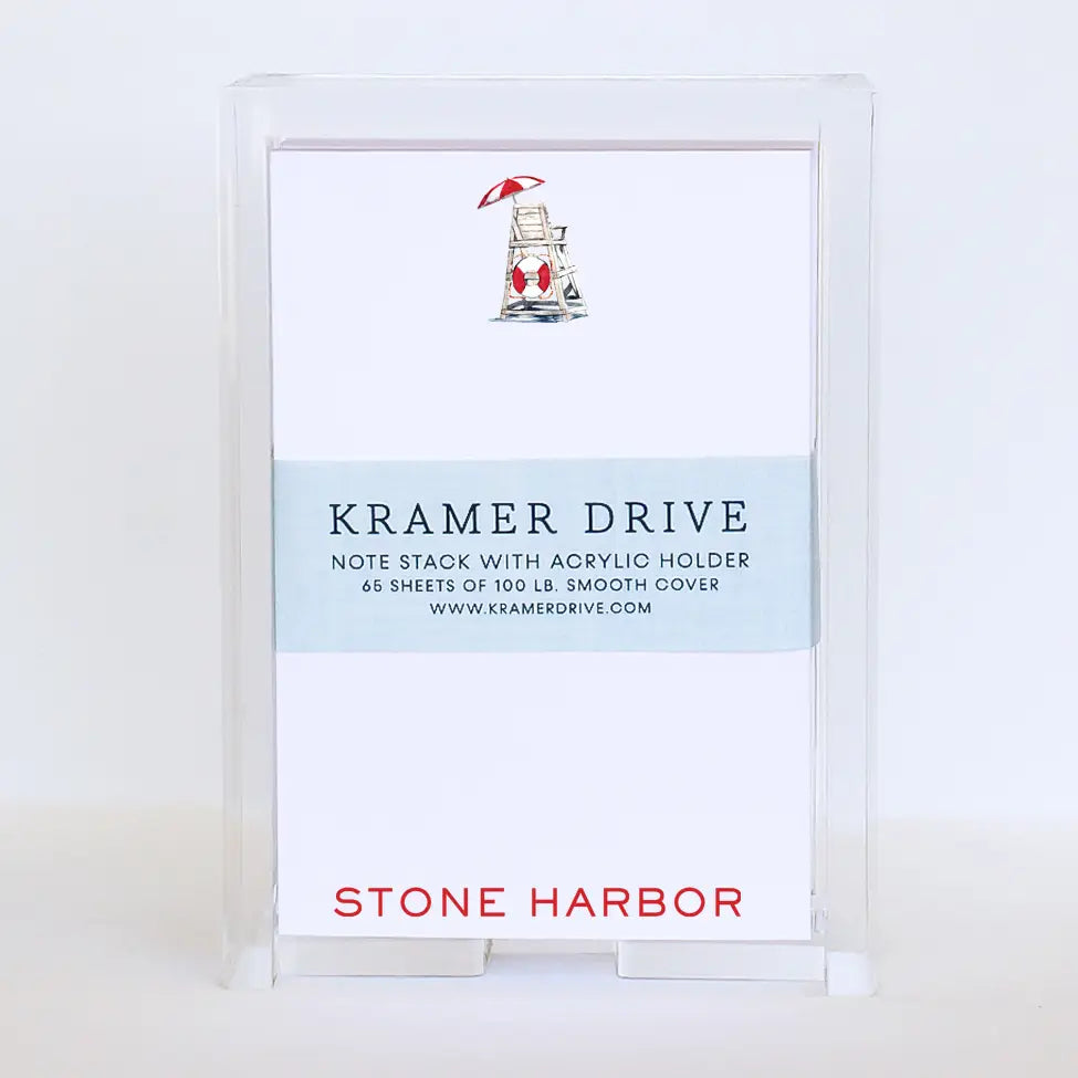 Kramer Drive Lifeguard Chair Note Stack