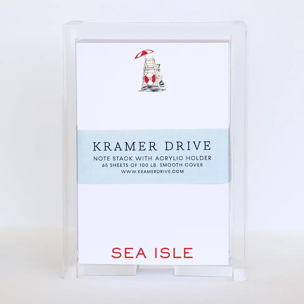 Kramer Drive Lifeguard Chair Note Stack
