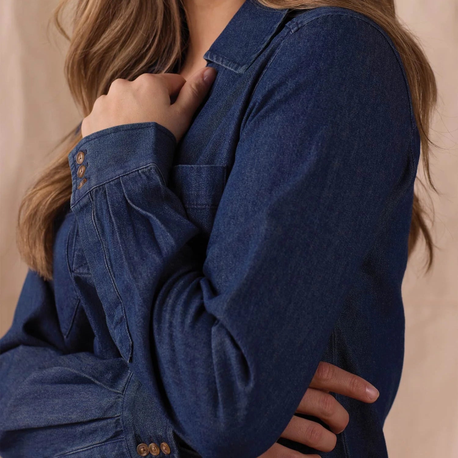 The Normal Brand Lightweight Denim Mariner Dress