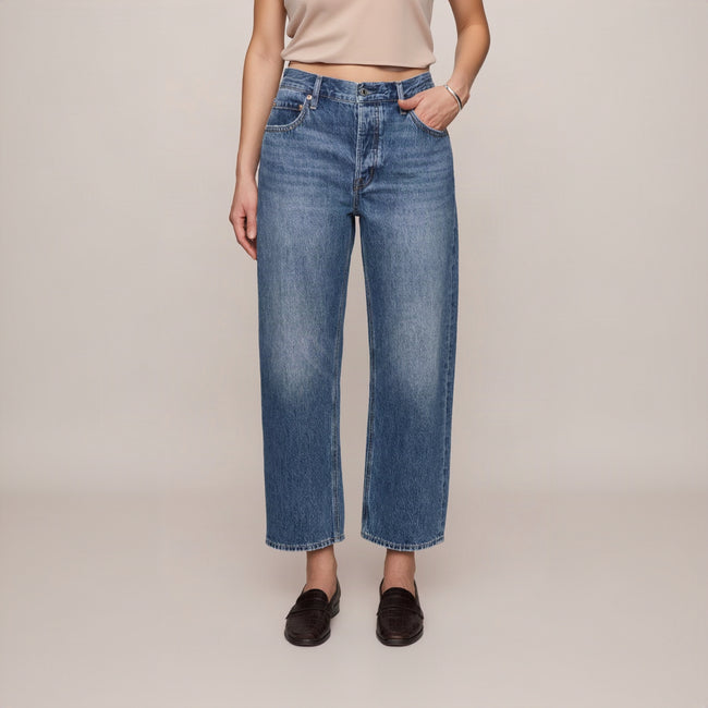 Z Supply The Off Duty Mid-Rise Bowed Ankle Denim Main image