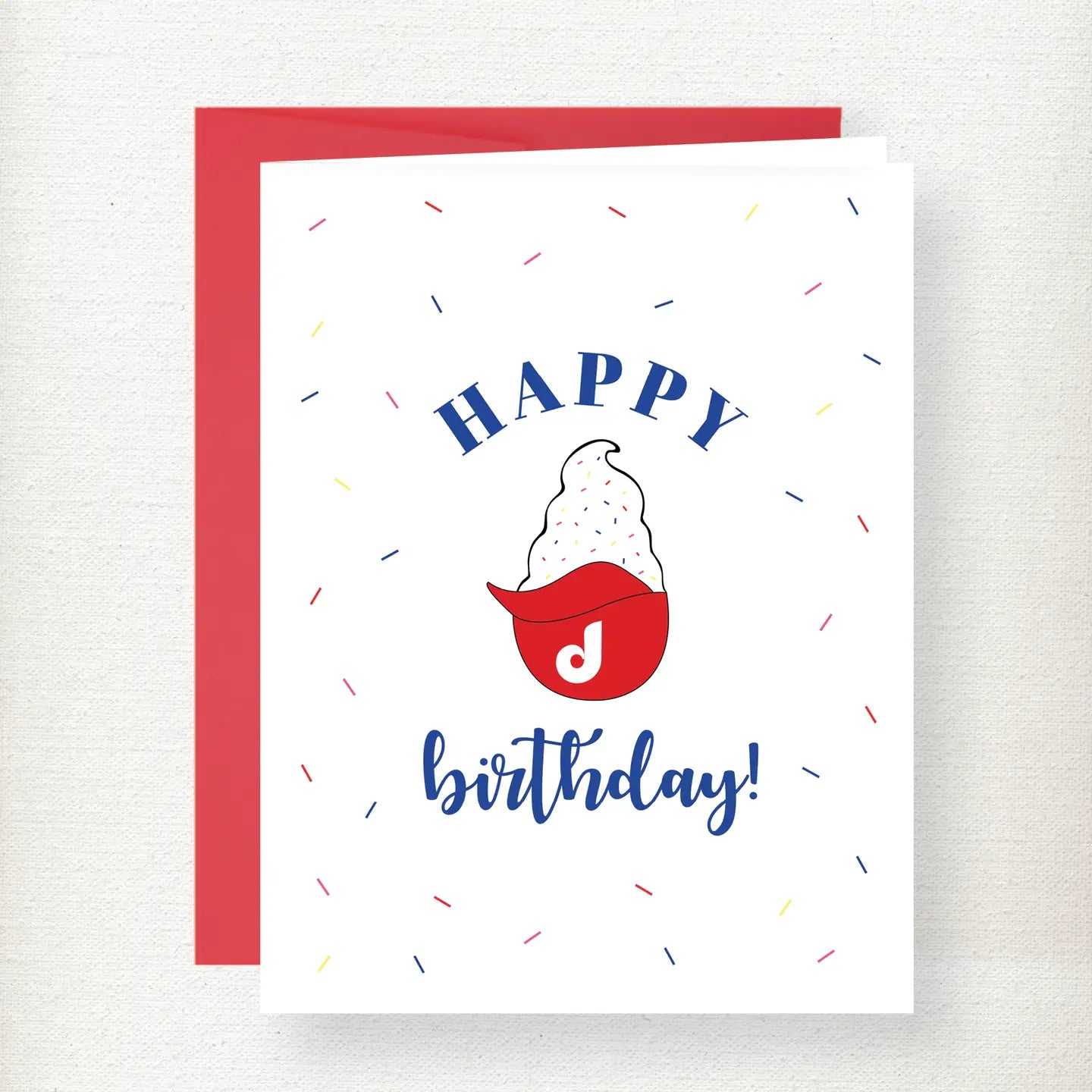 Philadelphia Phillies Ice Cream Birthday Greeting Card