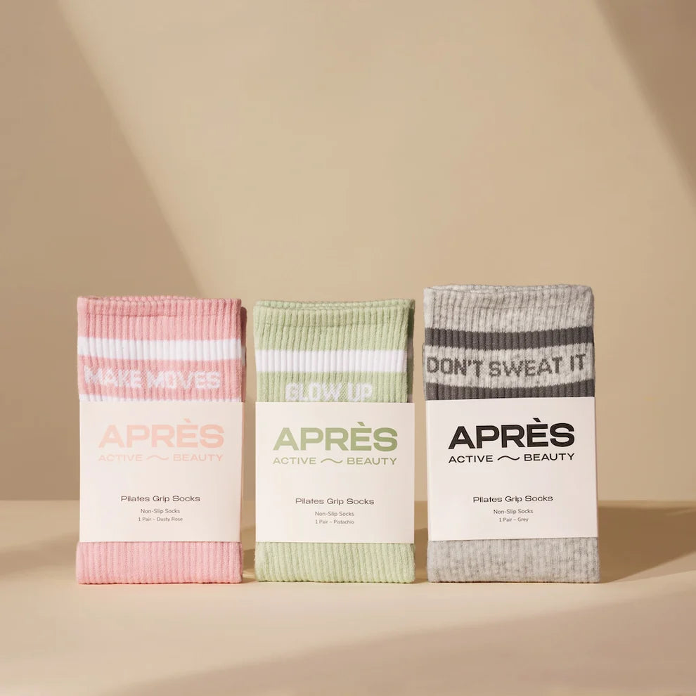 Aprés Beauty Pilates Grip Socks