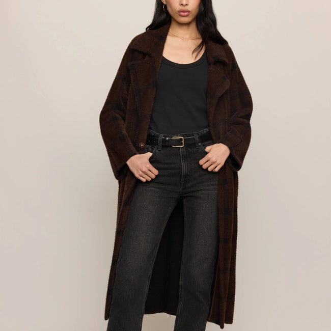 Z Supply Crosby Plaid Cocoon Coat Main image