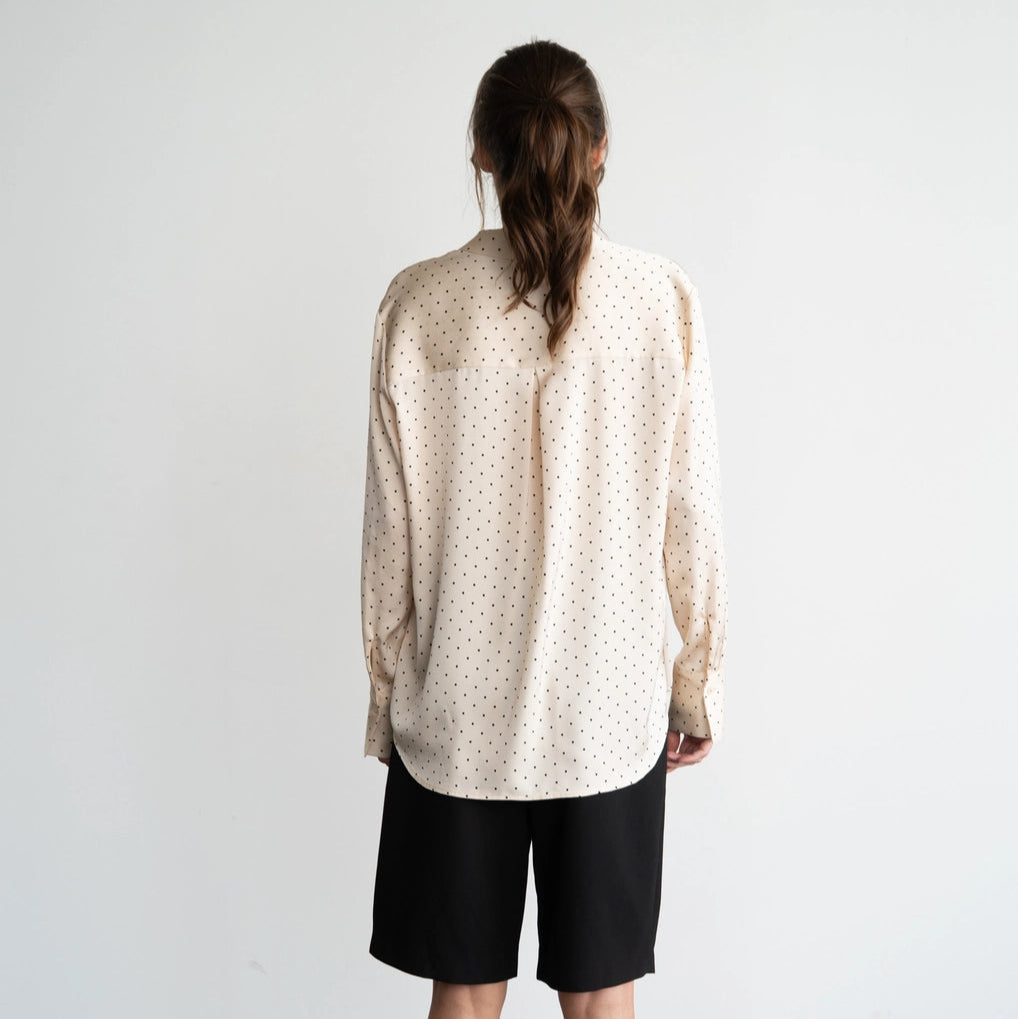 Polka Dot Button Up Blouse