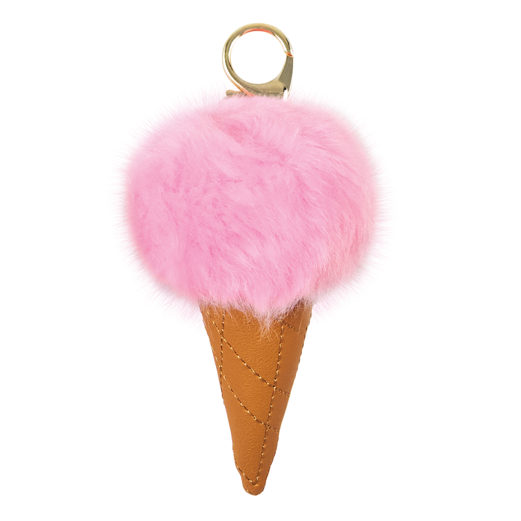 Ice Cream Furry Pom-Pom Clip