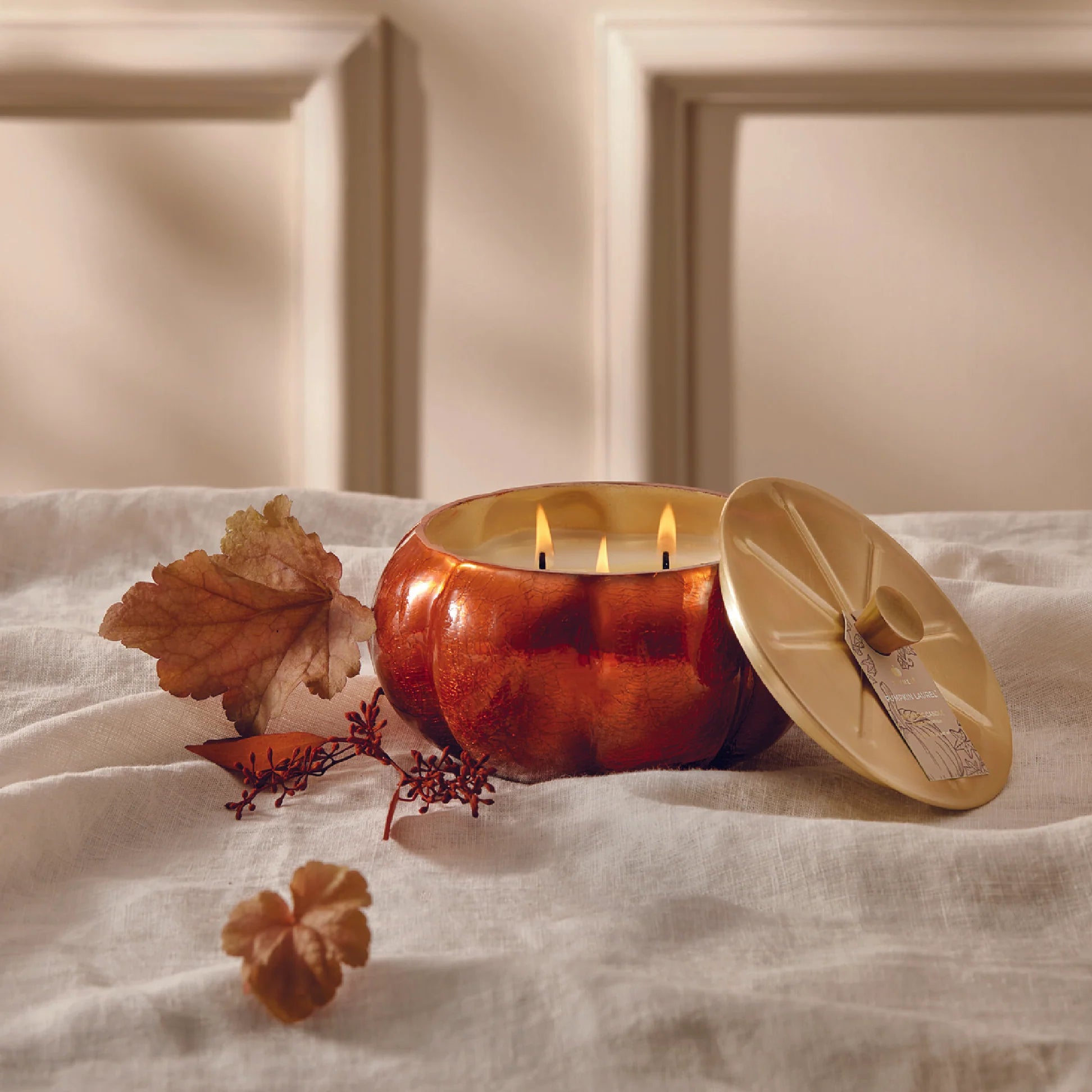 Pumpkin Laurel Large Statement Candle