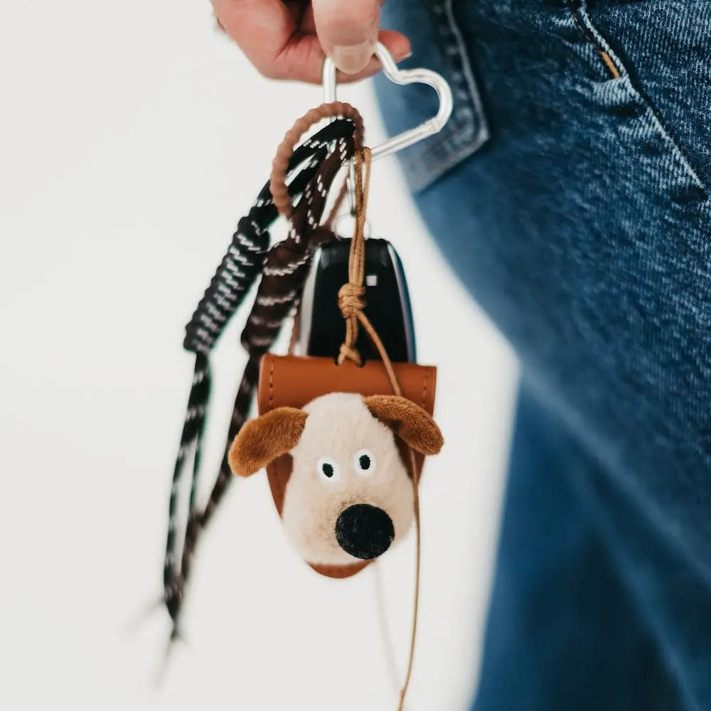 Puppy Rope Charm Keychain