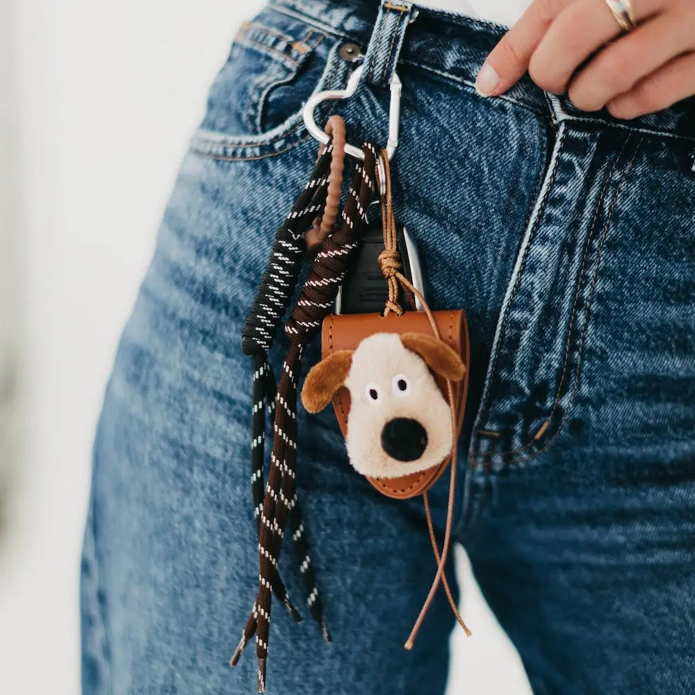 Puppy Rope Charm Keychain