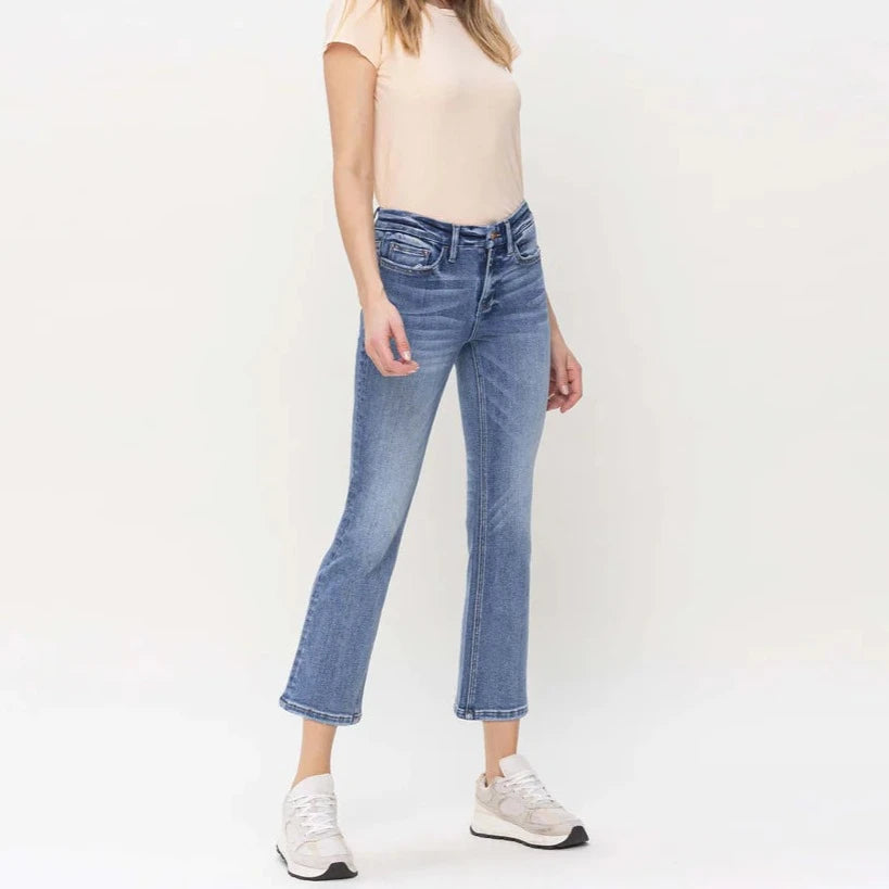 Flying Monkey Mid Rise Kick Flare Jeans