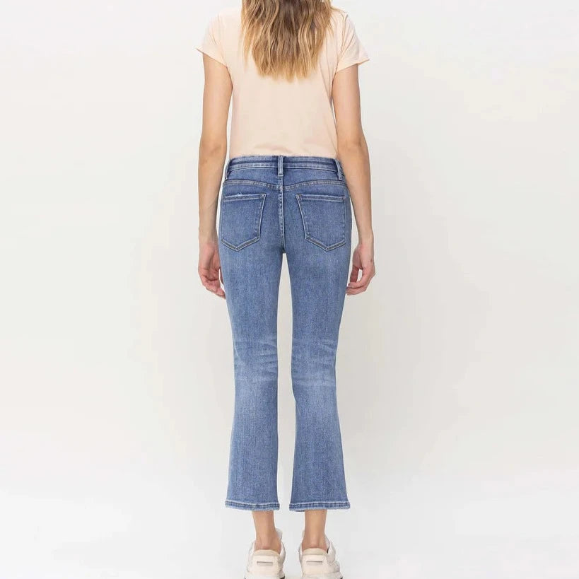 Flying Monkey Mid Rise Kick Flare Jeans