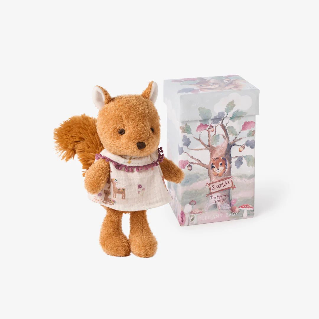 Elegant Baby 10" Scarlett Squirrel Boxed Plush