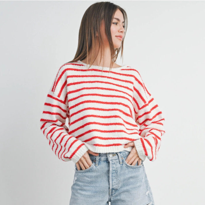 Cozy Striped Knit Sweater